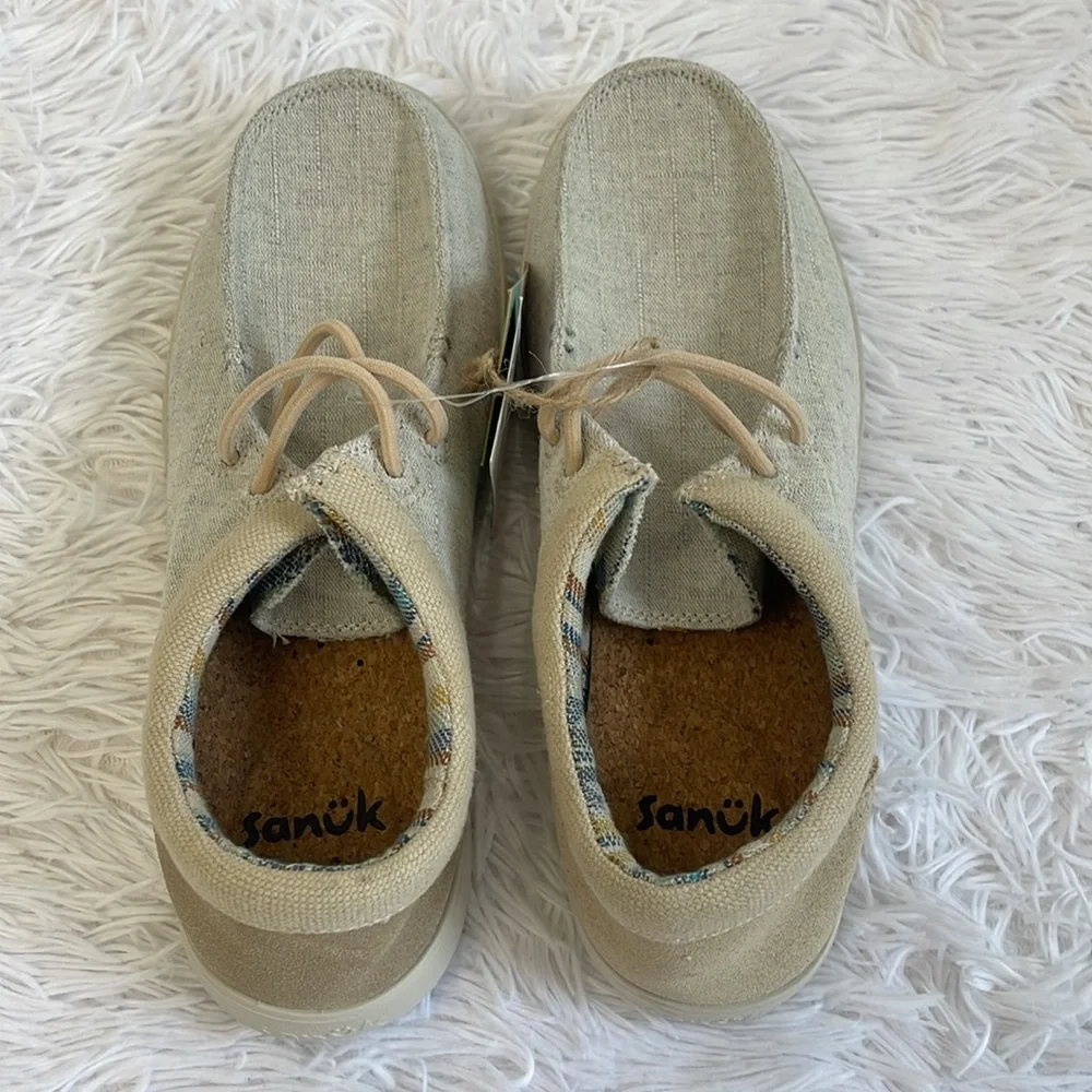 SANUK SUGAR LITE Casual Beige WOMEN SIZE 8 Shoes